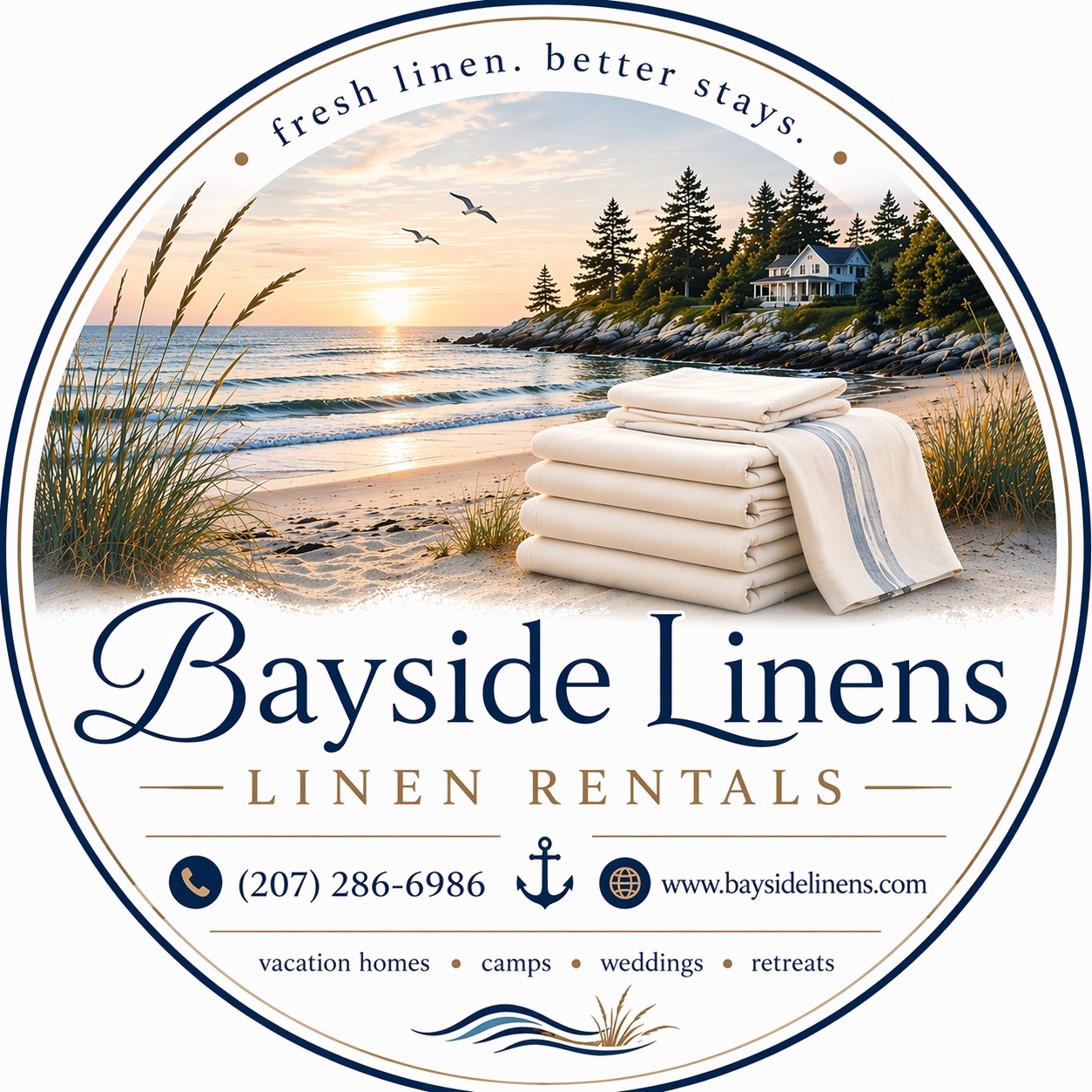 Bayside Linens — fresh linen, better stays